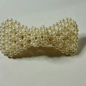J.Crew Pearl bow hair barrette